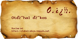 Otáhal Ákos névjegykártya
